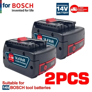 Аккумуляторная Литиевая Батарея Большой Емкости 14 В/14,4 В 10Ач для Аккумуляторных Дрелей-Отверток Bosch BAT607, BAT607G, BAT614 G