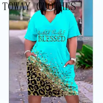Женское платье 2023 Grateful Благодарное благословенное повседневное платье с контрастным леопардовым принтом