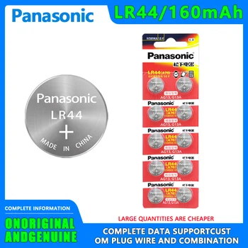 10ШТ Panasonic LR44 160 мАч кнопка электронная кнопка AG13 щелочная батарея 1,5 В штангенциркуль шагомер термометр часы