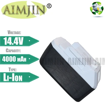 AIMJIN 14,4 В 4000 мАч BL1413G Литий-Ионный Аккумулятор Для Makita BL1460G DC18WA DMR106 UH480D UH520D UM165D UR140D