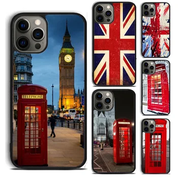 Телефонная будка London Union Jack Чехол для телефона Apple 11 12 13 14 Pro Max XS XR 8 7 Plus для coque
