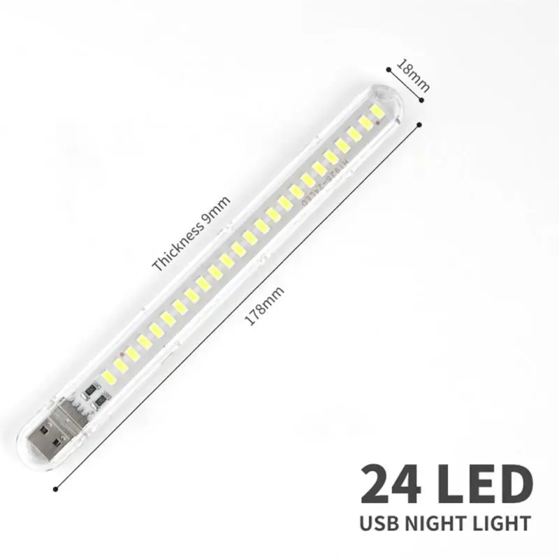 Креативный ночник Mini Usb Оптом 24 светодиодных трубки для защиты глаз Лампа для чтения Наружная яркая лампа Энергосбережение