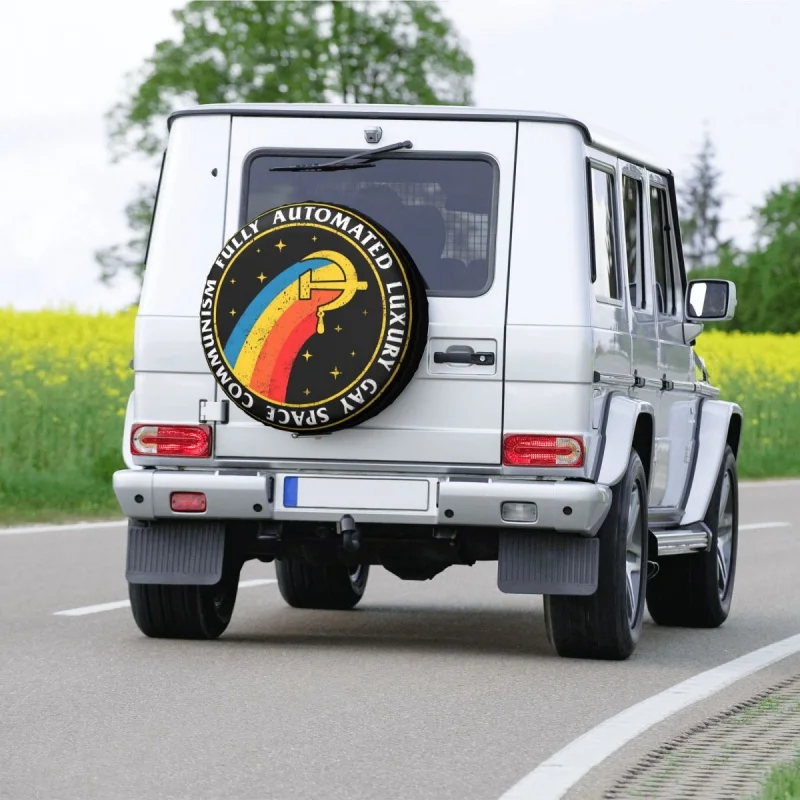 Космический коммунизм Чехол для запасного колеса Jeep CCCP СССР Советский Союз КГБ Автомобильные Протекторы Аксессуары