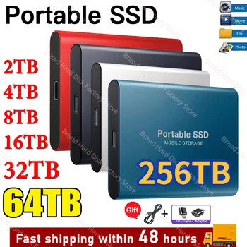 Оригинальный SSD-накопитель 1 ТБ Usb Портативный Внешний Жесткий диск 500 ГБ Устройство хранения Данных Жесткий Диск Ноутбука / Настольного компьютера / mac / ps5 USB 3.1