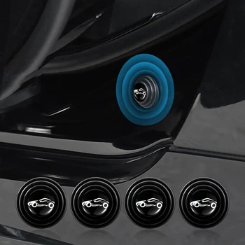 Амортизирующие силиконовые накладки на закрывающуюся дверь автомобиля для модели S X 3 Y Roadster, наклейки Cybertruck, автоаксессуары