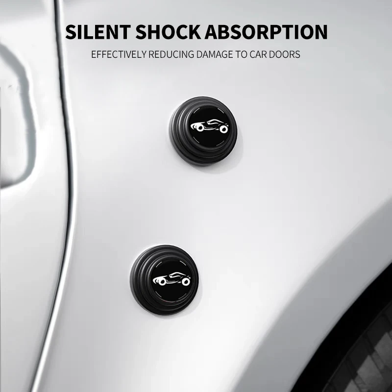 Амортизирующие силиконовые накладки на закрывающуюся дверь автомобиля для модели S X 3 Y Roadster, наклейки Cybertruck, автоаксессуары