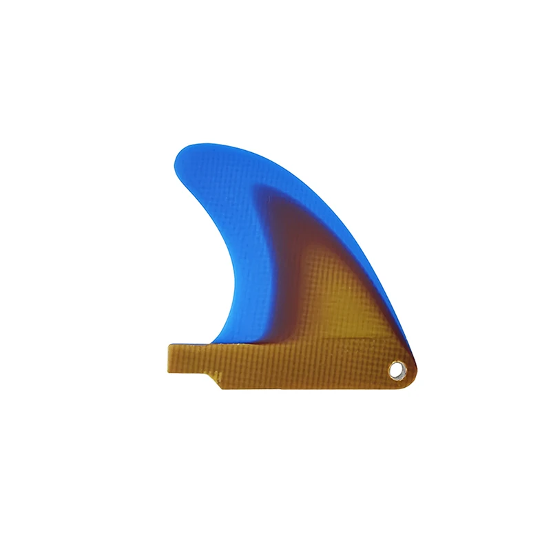 Сине-Оранжевый Градиентный Плавник для серфинга, брелок для ключей, 1 шт./компл., мини-плавник для доски для серфинга из стекловолокна, Подарок для плавания, Аксессуары для серфинга