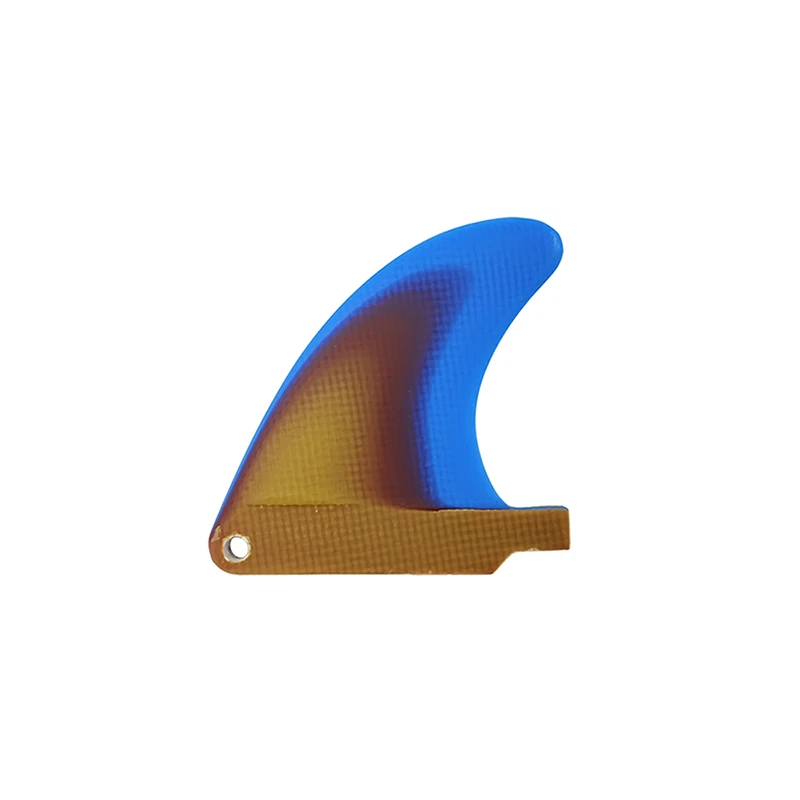 Сине-Оранжевый Градиентный Плавник для серфинга, брелок для ключей, 1 шт./компл., мини-плавник для доски для серфинга из стекловолокна, Подарок для плавания, Аксессуары для серфинга