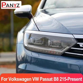 2 ШТ Для Volkswagen VW Passat B8 2015-Настоящее Время Защитная Пленка Для Автомобильных Фар Налобный Фонарь Прозрачный Черный TPU Наклейка Аксессуары