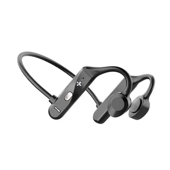 Беспроводная гарнитура S045 Bluetooth 5.0 Наушники с шейным ободком с костной проводимостью, водонепроницаемые спортивные наушники, наушники Hi-Fi с микрофоном