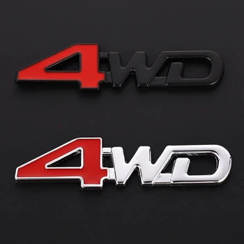 1X 4WD Металлическая Наклейка 3D Хромированная Эмблема Значок Наклейка Для Стайлинга Автомобилей BYD F3 F0 S6 S7 E5 E6 M6 G3 F3 G5 T3 13 lifan x60 X50 620 320