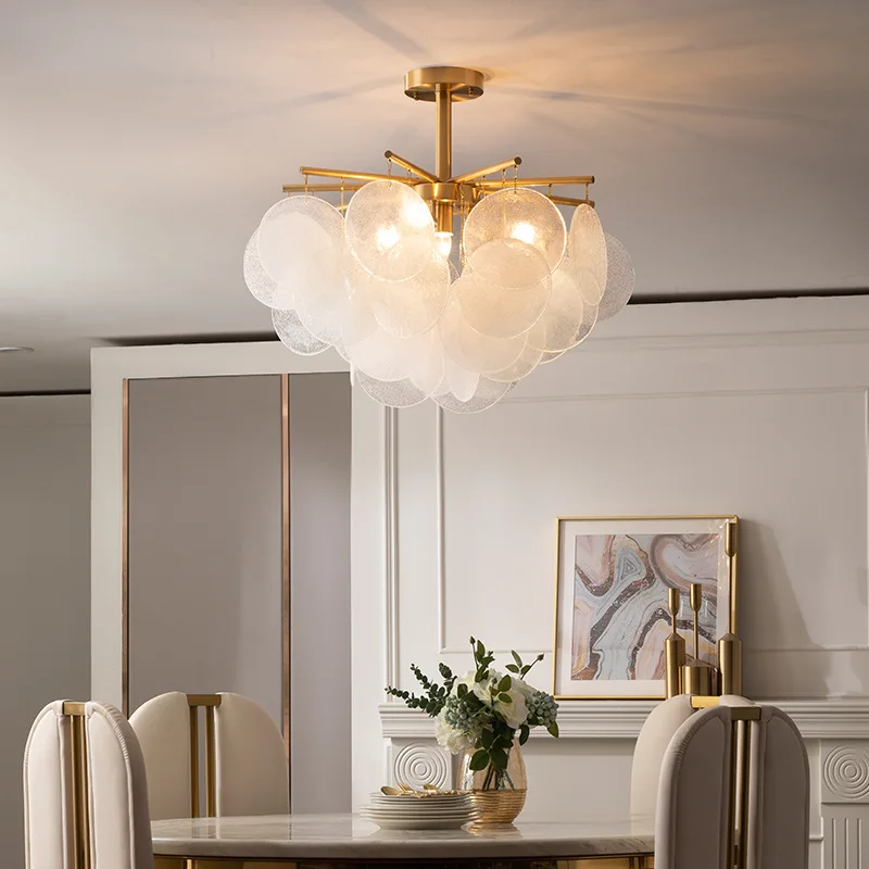 Современный Подвесной светильник Светодиодный Стеклянный обеденный светильник в скандинавском стиле для гостиной, спальни, Подвесной Золотой декор для помещений, лампа для холла, Люстра