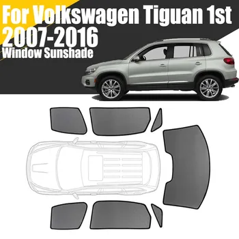 Изготовленный на заказ Магнитный солнцезащитный козырек на окно автомобиля для Volkswagen Tiguan 1-го поколения 2007-2016 VW Сетка для занавесок на раме переднего лобового стекла