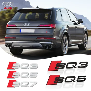 3D ABS SQ3 SQ5 SQ7 Эмблема Автомобиля Значок Кузова Наклейка На Багажник Украшения Аксессуары для Audi A4 B8 B6 B9 B7 A3 8P 8V 8L A6 C7 C6 C5 Q5