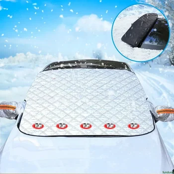 Для Peugeot Partner Citroen Berlingo II 2008-2016 Магнитное очень толстое лобовое стекло автомобиля Зимний снежный покров Летние солнцезащитные козырьки