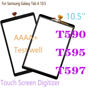 AAAA + Планшет Сенсорный Для Samsung Galaxy Tab A 10,5 T590 T595 Сенсорный Экран Дигитайзер SM-T590 SM-T595 T597 ЖК-стеклянная Сенсорная панель