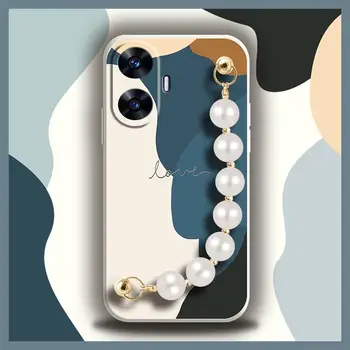 Простота, ощущаемая кожей, силиконовый чехол для телефона OPPO Realme C55/Narzo N55 Задняя крышка в скандинавском стиле