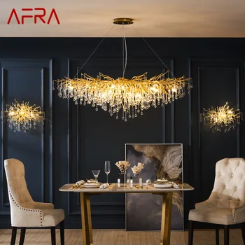 Хрустальная люстра LOLALA, роскошный светодиодный подвесной светильник, креативный декор для гостиной-столовой