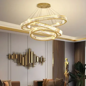 Скандинавский декор для дома, столовая, подвесной светильник, освещение в помещении, хрустальная лампа, подвесная люстра, лампы для гостиной