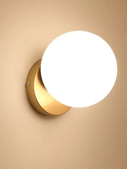 современная светодиодная деревянная настенная лампа nicho de parede lampara pared espelho dinging room lamp лампа для гостиной
