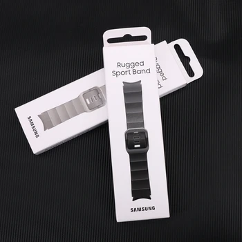 Оригинальный 20-миллиметровый фтороэластомерный каучуковый ремешок для часов Galaxy Watch5 pro, прочный спортивный ремешок Galaxy Watch4, классический браслет на запястье