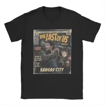 Мужская футболка The Last Of Us Kansas City Cool Из Чистого Хлопка, Футболка С коротким рукавом, Круглый Вырез, Одежда С принтом