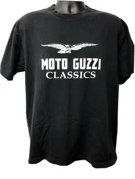 Футболка Moto Guzzi Classics Black XL, футболка Long Beach CA California SOF TEE