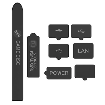 8 шт. Заглушки для игровой консоли от пыли, защитные чехлы для упаковки аксессуаров, пылезащитная крышка для хоста, легкая фиксация, используется для Series-S X