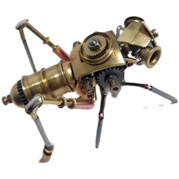 3D механическое насекомое в стиле стимпанк, цельнометаллическая модель, украшения ручной работы - готовый продукт