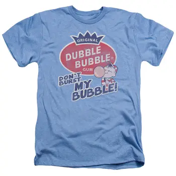DUBBLE BUBBLE BURST BUBBLE Лицензированная взрослая мужская футболка Heather с длинными рукавами SM-3XL