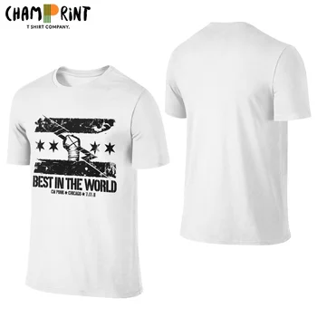 Мужские футболки CM Punk для бокса и борьбы, винтажная хлопковая футболка с круглым вырезом, футболки с коротким рукавом, топы в подарок на день рождения