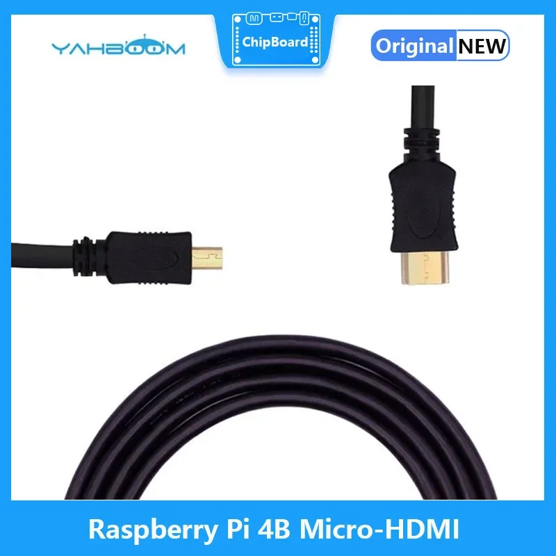 Кабель Micro-HDMI-HDMI высокой четкости, кабель для монитора передачи данных 4K для Raspberry Pi 4B/5 30 см/150 см