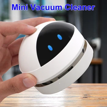 Переносной мини-пылесос с USB-зарядкой, настольный очиститель, Подметальная машина с чистой щеткой для домашнего офиса, пылесос от пыли на столе