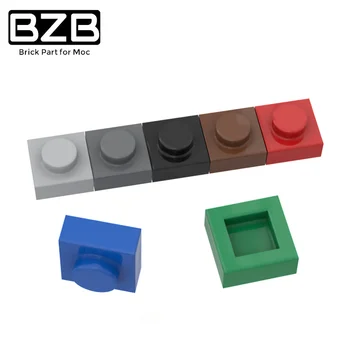 BZB MOC 3024 1x1 Доска Строительные блоки Высокотехнологичные Кирпичные детали Детские развивающие игрушки своими руками Лучшие подарки