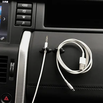 8x Зажим для автомобильного зарядного устройства Зажим для USB-кабеля наушников для VW golf polo skoda octavia peugeot 307 ford focus volvo fiat 500