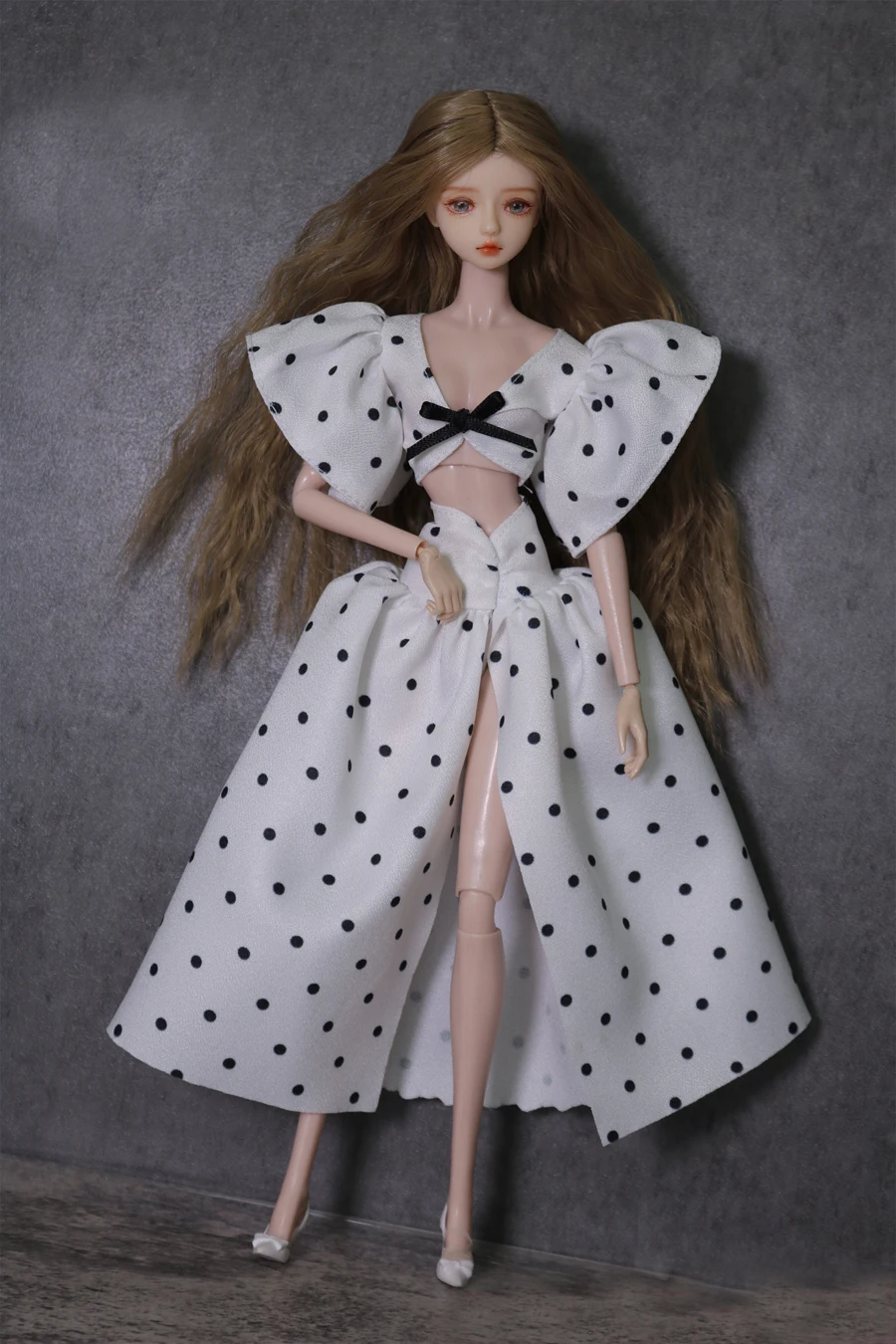 Комплект одежды/ 2023 новый топ, юбка, вязаное тонкое платье с перьями, наряд для куклы Барби 30 см xinyi Fr2 BJD ST /1/6 кукольная одежда