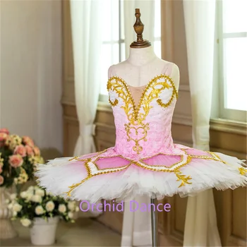 Уникальный дизайн Профессиональная одежда от кутюр Цвет Стоимость Размер Высококачественная одежда для выступлений для девочек Розовая балетная пачка