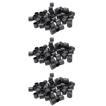 150 шт, Черная Резиновая ПВХ Гибкая Круглая Заглушка, Круглая Крышка для ног 12 мм, Розничная продажа