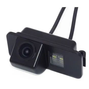 Камера заднего вида 520 телевизионных линий Auto Black 170 ° 2: 1 Комплекты для подключения к сети Кабель питания Видеокабель Прочный
