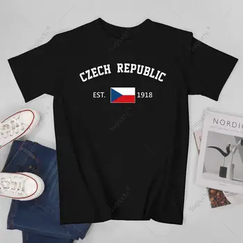 Унисекс Для мужчин, Чешская Республика, 1918, День независимости, футболки, футболки, женские футболки, футболки из 100% хлопка для мальчиков