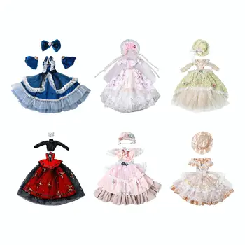 Платье для 1/3 куклы BJD Кукольная одежда Наряды Вечернее платье Изысканные детали Имитационная кукольная одежда 24-дюймовое платье для куклы в стиле ретро