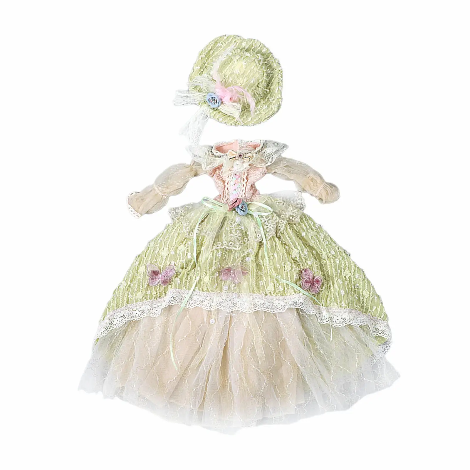 Платье для 1/3 куклы BJD Кукольная одежда Наряды Вечернее платье Изысканные детали Имитационная кукольная одежда 24-дюймовое платье для куклы в стиле ретро