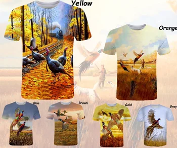 Летняя новая модная футболка для мужчин и женщин с 3D-принтом дикой природы, одежда оверсайз