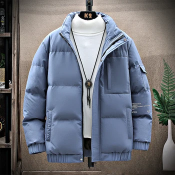 Новый модный тренд осени-зимы 2023 года для мужчин, повседневная, красивая и универсальная теплая хлопковая куртка