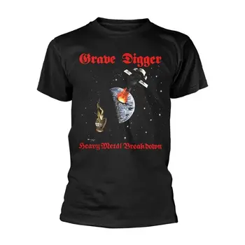 GRAVE DIGGER - ЧЕРНАЯ футболка HEAVY METAL BREAKDOWN с принтом спереди и сзади XX-Large