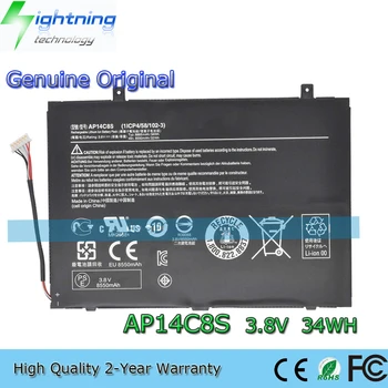 Новый Подлинный Оригинальный Аккумулятор для Ноутбука AP14C8S 3,8 V 27Wh Acer Aspire Switch 11 SW5-111 SW5-171-325N 1ICP4/58/102-3
