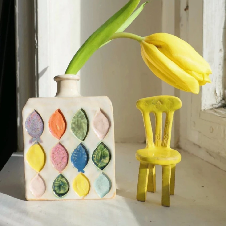 Ваза Lingge, Ретро Керамическая Композиция из цветов, Керамическая Ваза для украшения гостиной