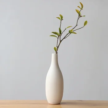 1 шт. минималистичная ваза для сада Дзен Белая керамическая фарфоровая ваза для цветов Гидропонный контейнер Центральное украшение для дома и свадьбы