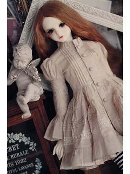 Кукла BJD Винтажное бежевое платье для 1/4 MSD 1/3 SD13 1/2 Кукольная одежда CWB90