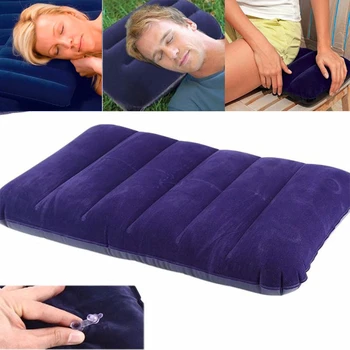 Портативная подушка на воздушной подушке, складная квадратная надувная подушка для путешествий в автомобиле, пеших прогулок, подушки для сна на открытом воздухе, домашние постельные принадлежности для сна